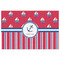 Sail Boats & Stripes Indoor / Outdoor Rug - 4'x6' - Front Flat