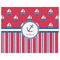 Sail Boats & Stripes Indoor / Outdoor Rug - 8'x10' - Front Flat