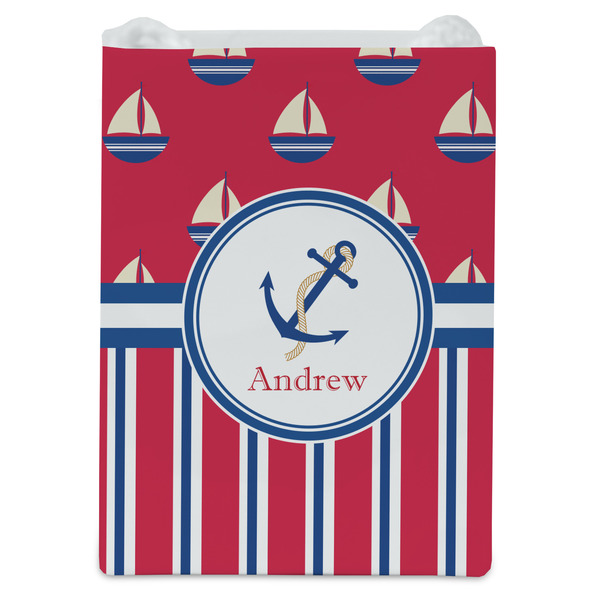 Sail Boats & Stripes Jewelry Gift Bag - Gloss - Front
