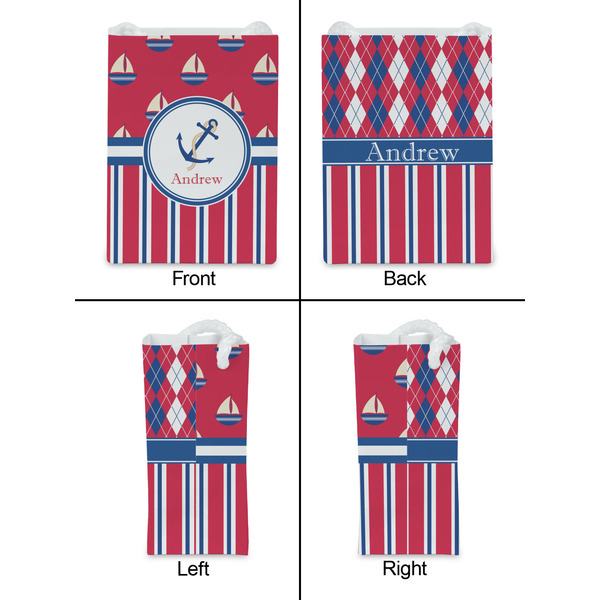 Sail Boats & Stripes Jewelry Gift Bag - Matte - Approval