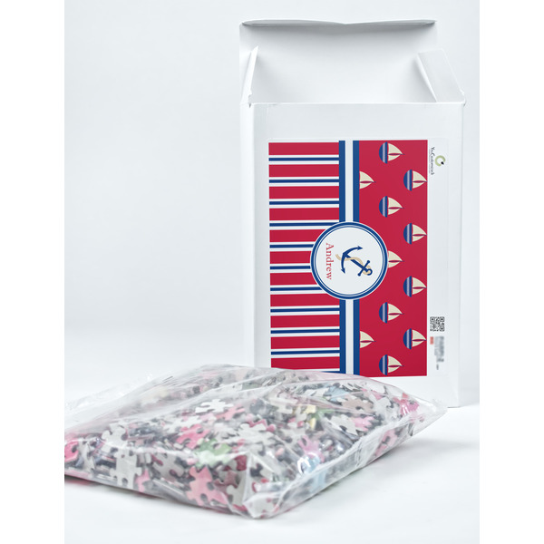 Sail Boats & Stripes Jigsaw Puzzle 1014 Piece - Box