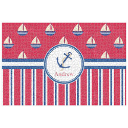 Sail Boats & Stripes Jigsaw Puzzle - 1000-piece (Personalized)