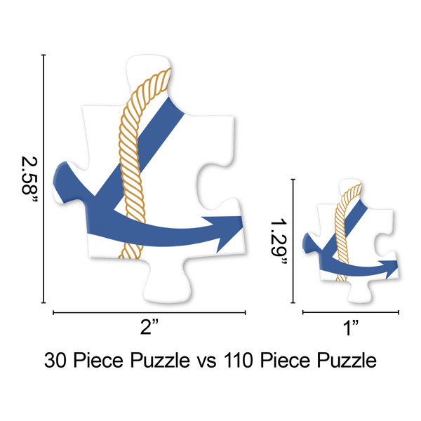 Sail Boats & Stripes Jigsaw Puzzle - Piece Comparison