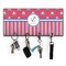Sail Boats & Stripes Key Hanger w/ 4 Hooks w/ Graphics and Text