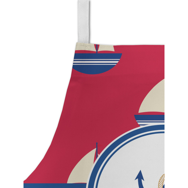 Sail Boats & Stripes Kid's Aprons - Detail