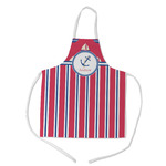 Sail Boats & Stripes Kid's Apron w/ Name or Text