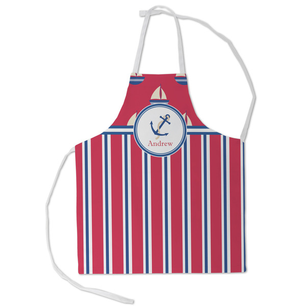 Custom Sail Boats & Stripes Kid's Apron - Small (Personalized)