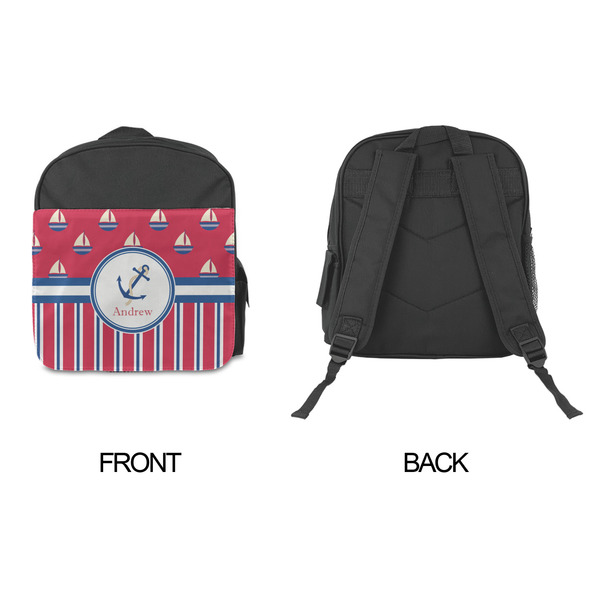 Sail Boats & Stripes Kid's Backpack - Approval