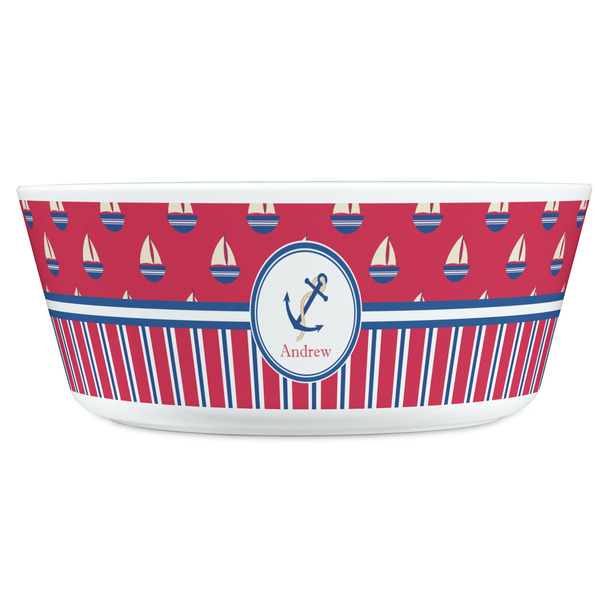 Sail Boats & Stripes Kids Bowls - FRONT