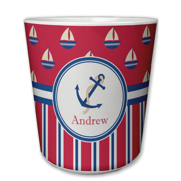 Custom Sail Boats & Stripes Plastic Tumbler 6oz (Personalized)