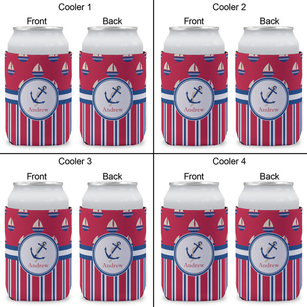 Sail Boats & Stripes Can Sleeve (Approval)