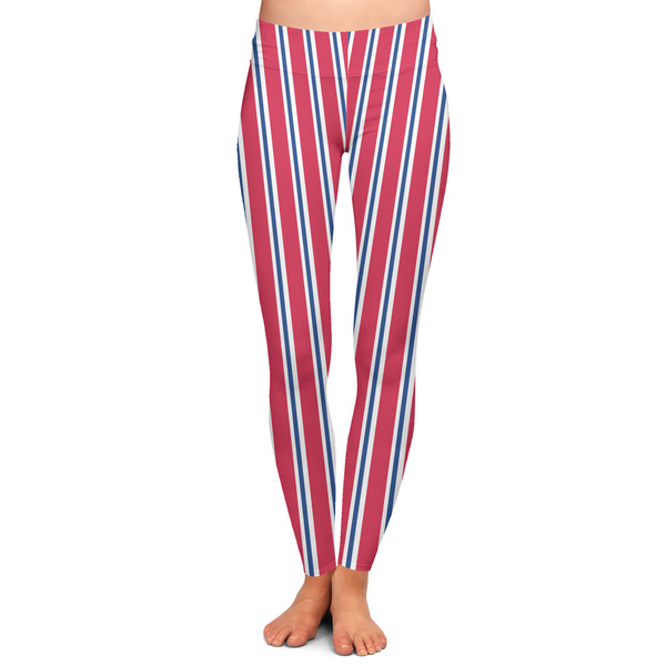 Custom Sail Boats & Stripes Ladies Leggings - Extra Large