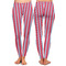 Sail Boats & Stripes Ladies Leggings - Front and Back
