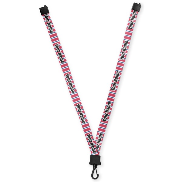 Custom Sail Boats & Stripes Lanyard (Personalized)