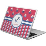 Sail Boats & Stripes Laptop Skin - Custom Sized (Personalized)