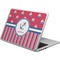 Sail Boats & Stripes Laptop Skin - Custom Sized (Personalized)