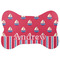 Sail Boats & Stripes Bone Shaped Dog Food Mat (Personalized)