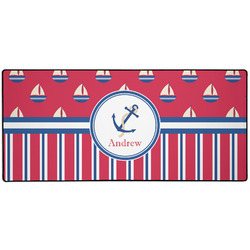 Sail Boats & Stripes Gaming Mouse Pad (Personalized)