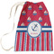 Sail Boats & Stripes Laundry Bag - Large (Personalized)