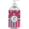 Sail Boats & Stripes Plastic Soap / Lotion Dispenser (16 oz - Large - White) (Personalized)