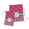 Sail Boats & Stripes Laundry Bag - Both Bags