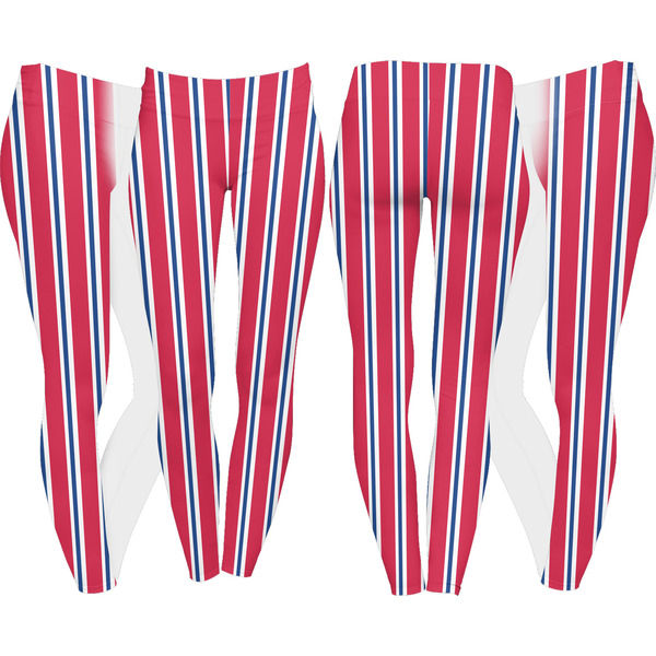 Sail Boats & Stripes Leggings Turn Around - Apvl