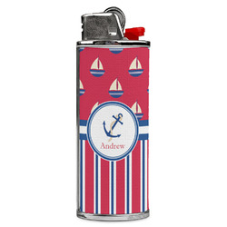 Sail Boats & Stripes Case for BIC Lighters (Personalized)