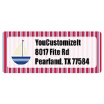 Sail Boats & Stripes Return Address Labels (Personalized)