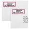 Sail Boats & Stripes Mailing Labels - Double Stack Close Up