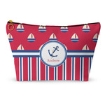 Sail Boats & Stripes Makeup Bag (Personalized)