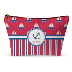 Sail Boats & Stripes Makeup Bag (Personalized)