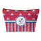 Sail Boats & Stripes Structured Accessory Purse (Front)