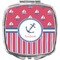 Sail Boats & Stripes Compact Makeup Mirror (Personalized)