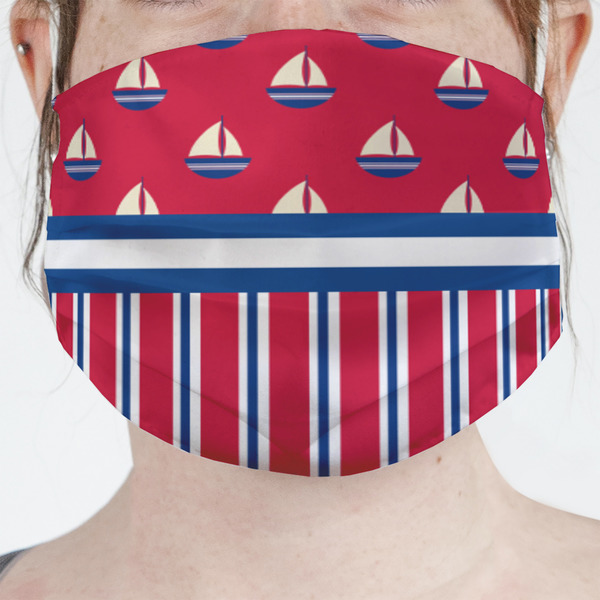 Custom Sail Boats & Stripes Face Mask Cover