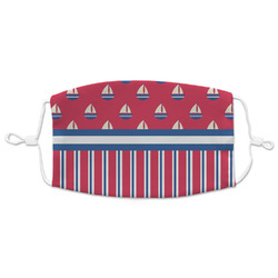 Sail Boats & Stripes Adult Cloth Face Mask - XLarge