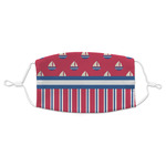 Sail Boats & Stripes Adult Cloth Face Mask