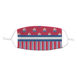 Sail Boats & Stripes Kid's Cloth Face Mask - Standard