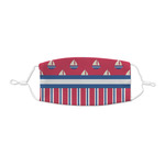 Sail Boats & Stripes Kid's Cloth Face Mask - XSmall