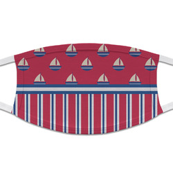 Sail Boats & Stripes Cloth Face Mask (T-Shirt Fabric)