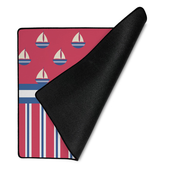 Sail Boats & Stripes Medium Gaming Mats - FRONT W/FOLD