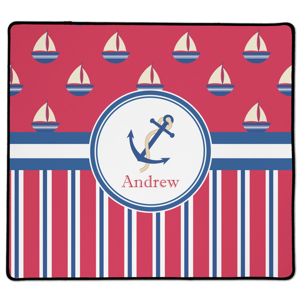 Custom Sail Boats & Stripes XL Gaming Mouse Pad - 18" x 16" (Personalized)