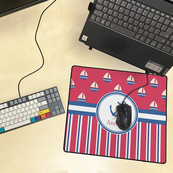 Sail Boats & Stripes Medium Gaming Mats - LIFESTYLE