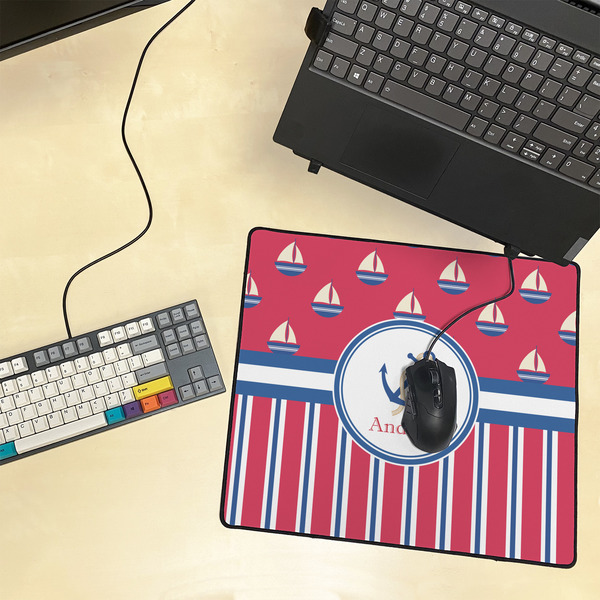 Sail Boats & Stripes Medium Gaming Mats - LIFESTYLE
