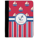 Sail Boats & Stripes Notebook Padfolio w/ Name or Text