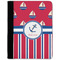 Sail Boats & Stripes Medium Padfolio - FRONT