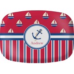 Sail Boats & Stripes Melamine Platter (Personalized)