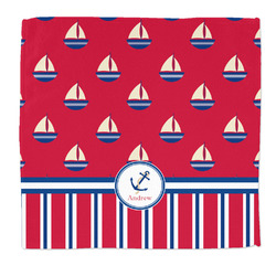 Sail Boats & Stripes Microfiber Dish Rag (Personalized)