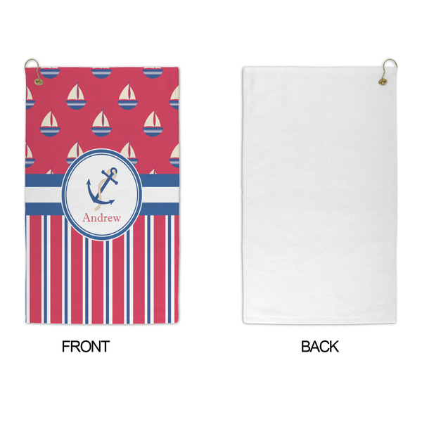 Sail Boats & Stripes Microfiber Golf Towels - APPROVAL
