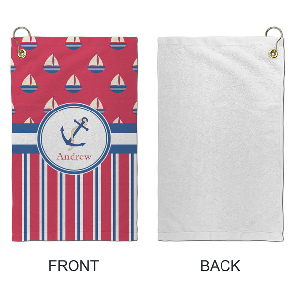 Sail Boats & Stripes Microfiber Golf Towels - Small - APPROVAL