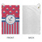 Sail Boats & Stripes Microfiber Golf Towels - Small - APPROVAL